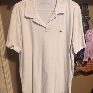 Vineyard Vines White Polo Shirt Classic Style
